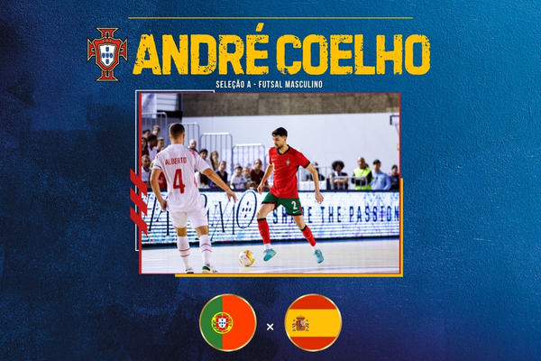 André Coelho participou no jogo de preparação frente a Espanha